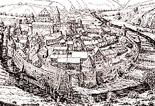 Durbuy au début du XVIIe siècle (reconstitution)