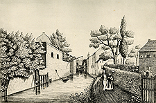 Le moulin des Aguesses en 1845