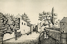 Le moulin des Aguesses en 1845 Le moulin des Aguesses en 1845