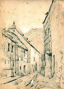 Ruelle de Durbuy en 1868 Ruelle de Durbuy en 1868