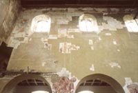 Sondages opérés en 1980 pour se rendre compte de la qualité et de l’étendue des peintures murales.