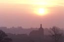 L'église vue des alentours. (Il y a trente ans.)